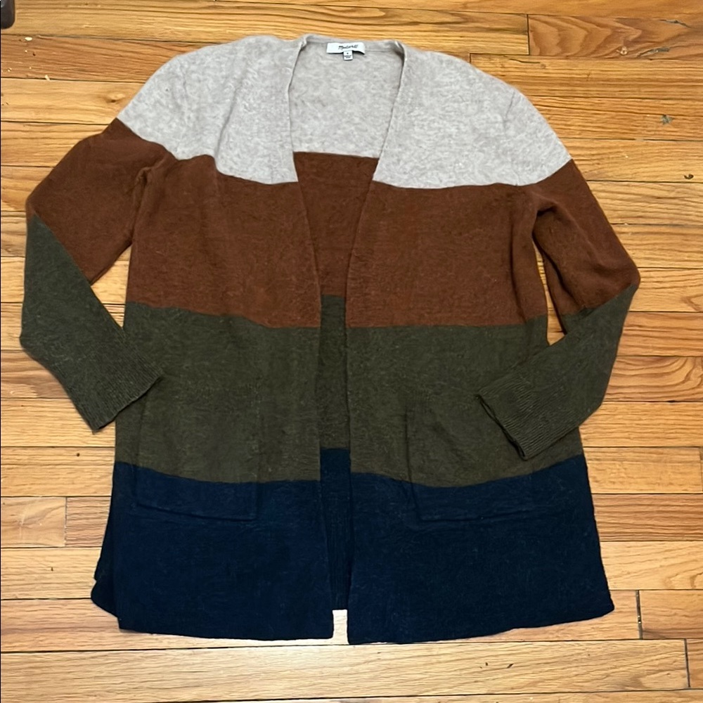 Madewell Kent Wide Stripe Cardigan - Picture 3 of 6